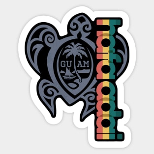 Hafa Adai Guam Island Turtle Sticker